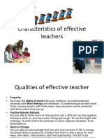 Week 6 - Characteristics of Effective Teachers