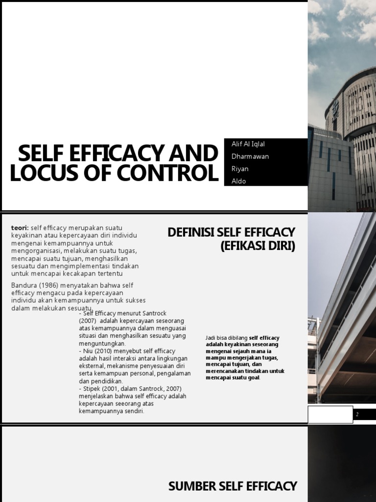 Self Efficacy Dan Locus of Control | PDF