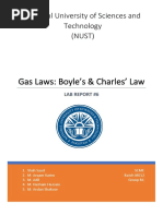 Boyle's Law Experiment Report | PDF | Gases | Pressure