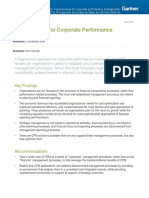 Top Processes For Corporate Performance Management: Key Findings