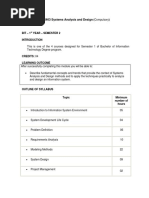 IT2403 Systems Analysis and Design: (Compulsory)