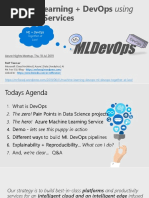 Machine Learning + Devops Using Azure ML Services
