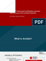 Deploying First Ansible Playbook Slides PDF