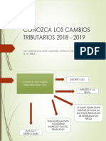 CONOZCA LOS CAMBIOS TRIBUTARIOS 2018 - 2019.pptx