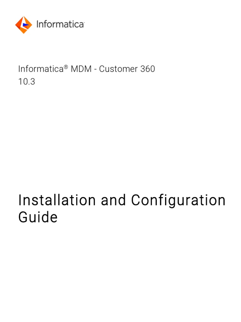 C360 103 InstallationAndConfigurationGuide en | PDF | Metadata | Databases