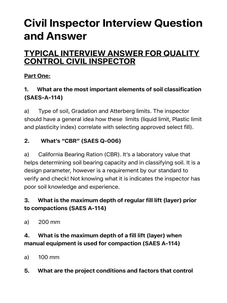 Home Interior Exterior - Civil Inspector Interview Question and Answer ...