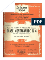 Sheets André Jean Dervaux Marcel Camia Danse Montagnarde n4