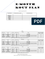 One-Month Workout Plan: Group Members Initial Body Mass Index (BMI) Final Body Mass Index