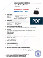 Certificacion de La Uni - Rigidez Dielectrica Solvente Dielectrico PDF