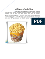 Cara Membuat Popcorn Aneka Rasa: Resep Masakan