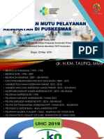 Peningkatan Mutu Pelayanan Kesehatan Di Puskesmas: Bogor, 22 Nop 2018