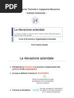 4. La Rilevazione Aziendale