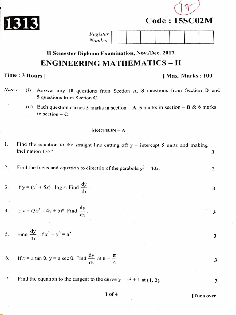 Solutions to Problems in Engineering Mathematics II | PDF | Euclidean ...