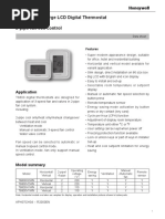 T6800 Series Large LCD Digital Thermostat 110/220 VAC 2-Pipe Fan Coil Control