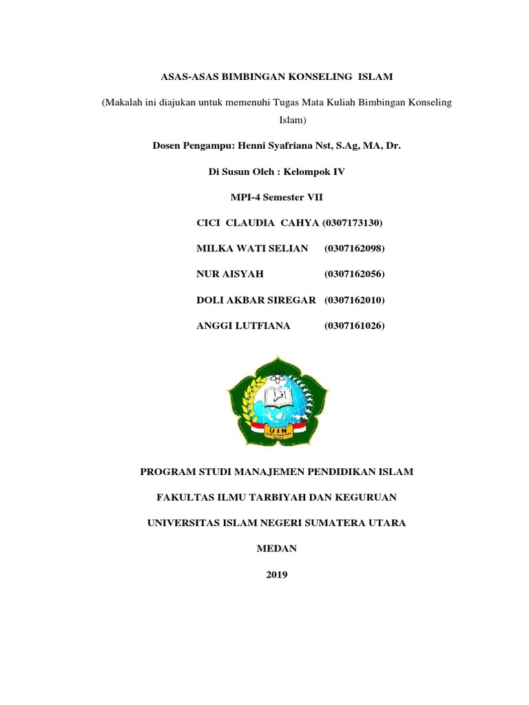 Asas Bimbingan Konseling