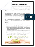 Día Mundial de La Alimentación