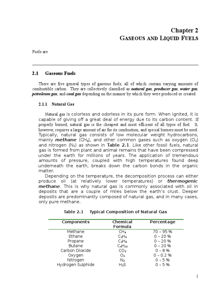 Fuels Book | PDF | Combustion | Natural Gas
