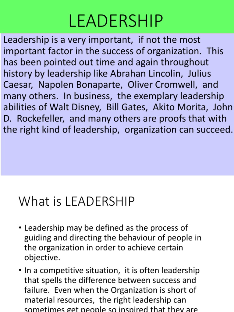 Leadership | PDF | Leadership | Behavior Modification