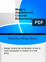 Mergers, Acquisitions & Corporate Restructuring
