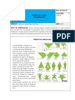 Guía origami y transformaciones geométricas