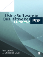 Ann Lewins, Christina Silver - Using Software in Qualitative Research - A Step-by-Step Guide-SAGE Publications (2007) PDF