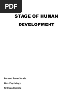 Stage of Human Development: Bernard Panas Serafin Gen. Psychology Sir Efren Chenilla