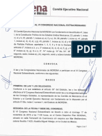 Convocatoria Al VI Congreso Nacional Extraordinario de Morena