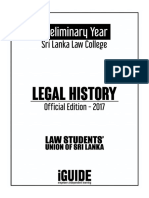 Legal History & Legal Systems of Sri Lanka