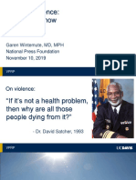 Firearm Violence: What We Know What To Do: Garen Wintemute, MD, MPH