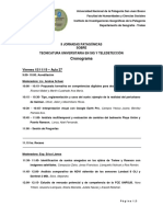 Cronograma - II Jornadas Patagónicas de SIG y Teledetección