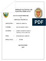 El Ministerio del Ambiente Peruano: estructura, funciones y competencias