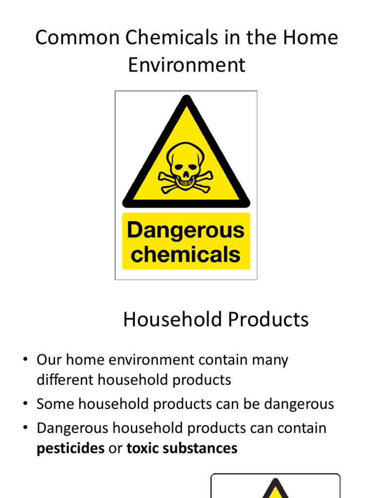 Common Chemicals in The Home Environment | PDF | Toxicity | Poison