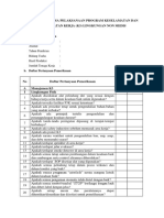 Daftar Checklist Observasi k3