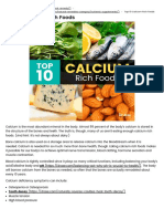 Top 10 Calcium Rich Foods