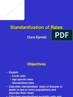 Standardization of Rates