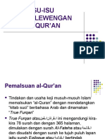 Isu Penyelewengan Al-Qur'An