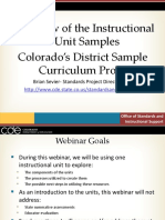 CO - Overview of Instructional Unit Samples - Webinar