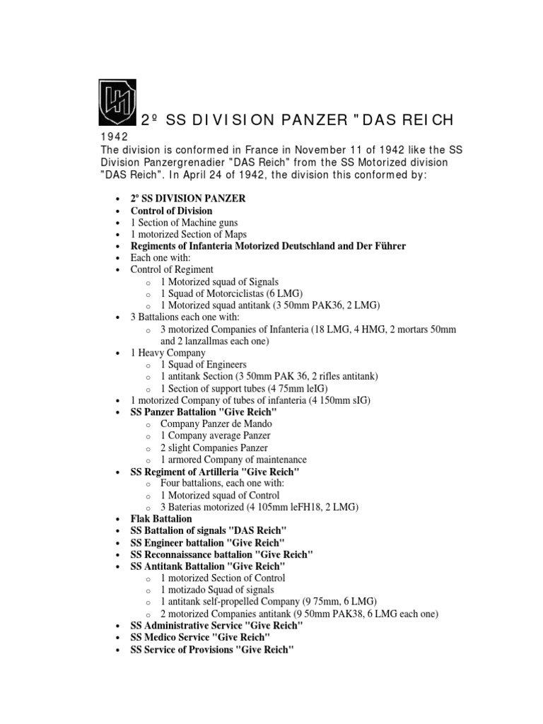 2nd SS Panzer Division 