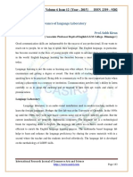 Importance and Relevance of Language Lab PDF