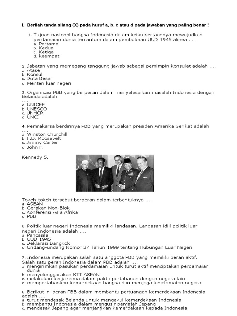 Soal Ujian Sekolah Pkn Kelas 6 Sd Mi Converted Docx