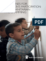 Guidelines For Children'S Participation in Humanitarian Programming