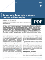 Carbon Dots: Large-Scale Synthesis, Sensing and Bioimaging: Jia Zhang and Shu-Hong Yu