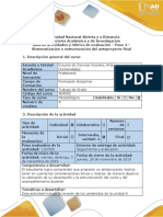 Guía de actividades y rúbrica de evaluación - Paso 4 - Sistematización y estructuración del anteproyecto final.docx