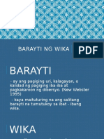 Barayti NG Wika