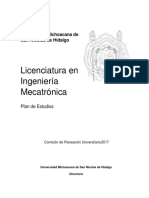 Plan Estudios Mecatronica