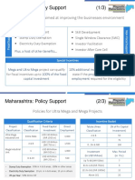 Maharashtra: Policy Support (1/3) : Progressive Policies Aimed at Improving The Businesses Environment