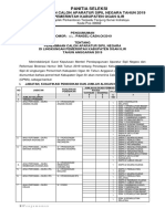 Pengumuman Penerimaan CPNS 2019