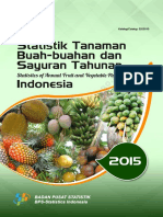 Statistik Tanaman Buah-Buahan Dan Sayuran Tahunan Indonesia 2015