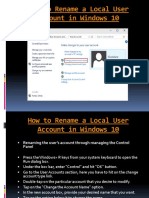 How To Rename A Local User Account in Windows 10