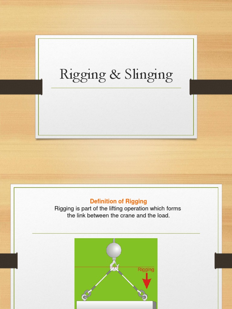 Rigging and Slinging | PDF